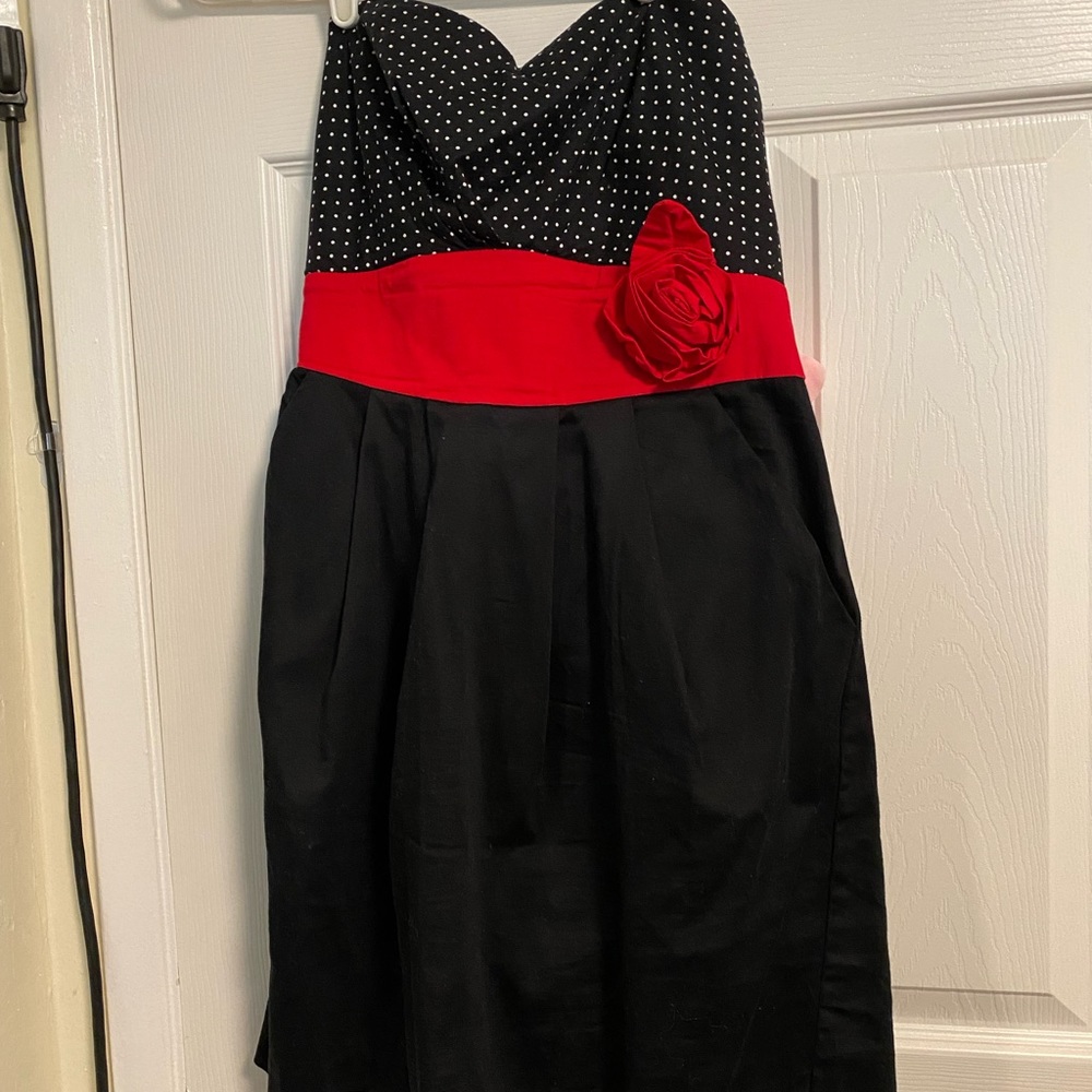 Polkadot heart shaped dress (please read description)